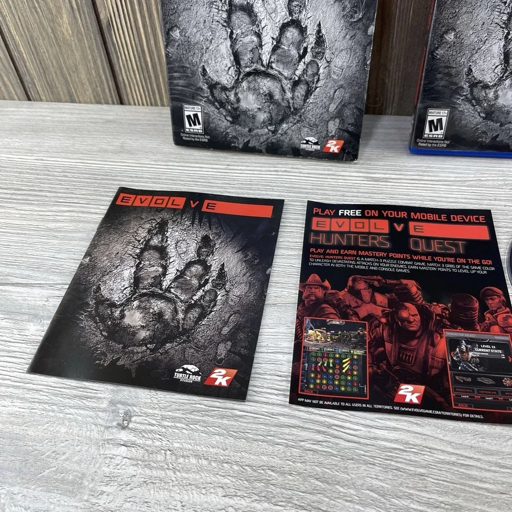 Evolve (Sony PlayStation 4, 2015) w/Slipcover Tested Working